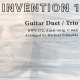 Michael Schmolke | J.S. Bach: Invention 1, BWV 772, Amaj | Guitar Duet/Trio | Ebook + Audio