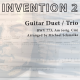 Michael Schmolke | J.S. Bach: Invention 2, BWV 773, Am | Guitar Duet/Trio | E Book & Audio