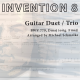 Michael Schmolke | J.S. Bach: Invention 8, BWV 779, Dmaj | Guitar Duet/Trio | E Book & Audio