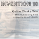Michael Schmolke | J.S. Bach: Invention 10, BWV 781, Emaj | Guitar Duet/Trio | E Book & Audio
