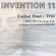 Michael Schmolke | J.S. Bach: Invention 11, BWV 782, Em | Guitar Duet/Trio | E Book & Audio