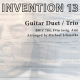 Michael Schmolke | J.S. Bach: Invention 13, BWV 784, F#m | Guitar Duet/Trio | E Book & Audio